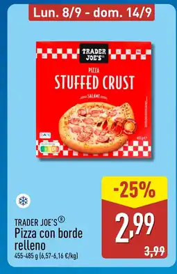 ALDI TRADER JOE'S Pizza con borde relleno oferta