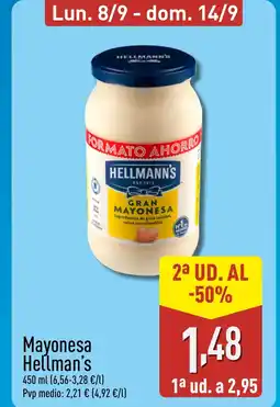 ALDI HELLMAN'S Mayonesa oferta