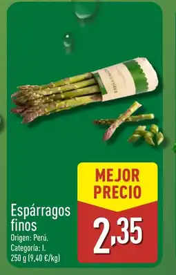 ALDI Espárragos finos oferta