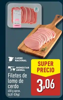 ALDI Filetes de lomo de cerdo oferta