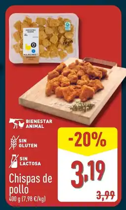 ALDI Chispas de pollo oferta