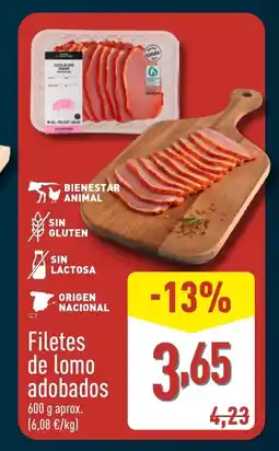 ALDI Filetes de lomo adobados oferta