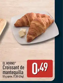 ALDI EL HORNO Croissant de mantequilla oferta