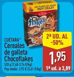 ALDI CUÉTARA Cereales de galleta Chocoflakes oferta