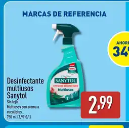 ALDI SANYTOL Desinfectante multiusos oferta