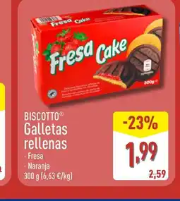 ALDI BISCOTTO Galletas rellenas oferta