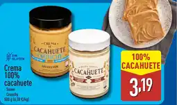 ALDI Crema 100% cacahuete oferta