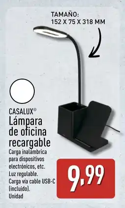 ALDI CASALUX Lámpara de oficina recargable oferta