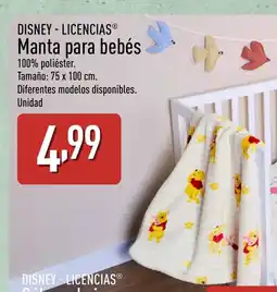ALDI DISNEY LICENCIAS Manta para bebés oferta