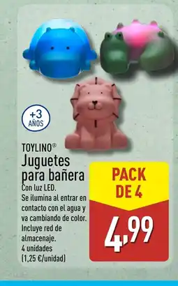 ALDI TOYLINO Juguetes para bañera oferta