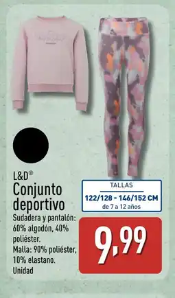 ALDI L&D Conjunto deportivo oferta