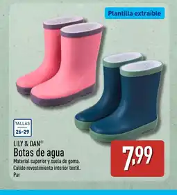ALDI LILY & DAN Botas de agua oferta