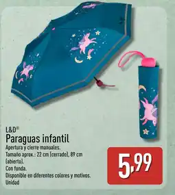 ALDI L&D Paraguas infantil oferta