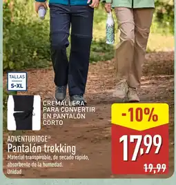 ALDI ADVENTURIDGE Pantalón trekking oferta