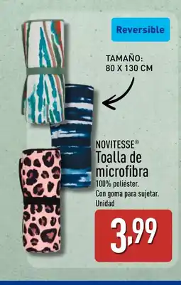 ALDI NOVITESSE Toalla de microfibra oferta