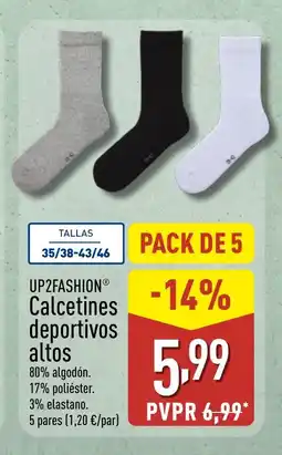ALDI UP2FASHION Calcetines deportivos altos oferta