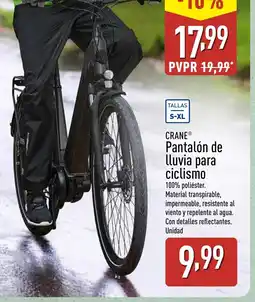 ALDI CRANE Pantalón de lluvia para ciclismo oferta