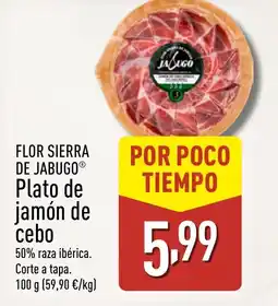 ALDI FLOR SIERRA DE JABUGO Plato de jamón de cebo oferta