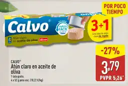 ALDI CALVO Atún claro en aceite de oliva oferta