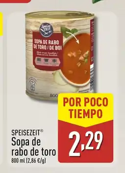 ALDI SPEISEZEIT Sopa de rabo de toro oferta