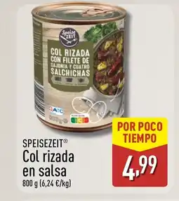 ALDI SPEISEZEIT Col rizada en salsa oferta