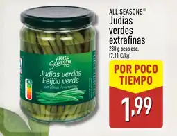 ALDI ALL SEASONS Judias verdes extrafinas oferta