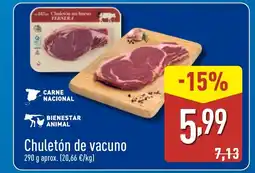 ALDI Chuletón de vacuno oferta
