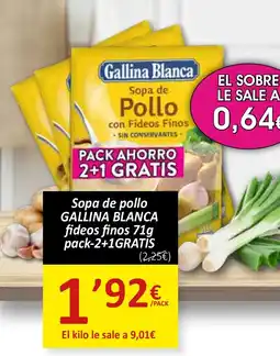 SPAR GALLINA BLANCA Sopa de pollo oferta
