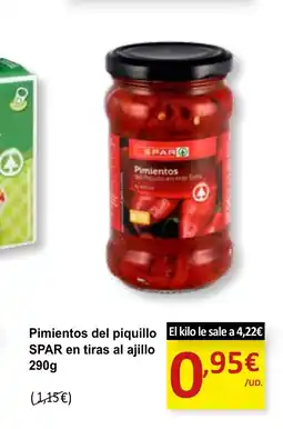 SPAR SPAR Pimientos del piquillo en tiras al ajillo oferta