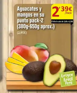 SPAR Aguacates y mangos en su punto oferta