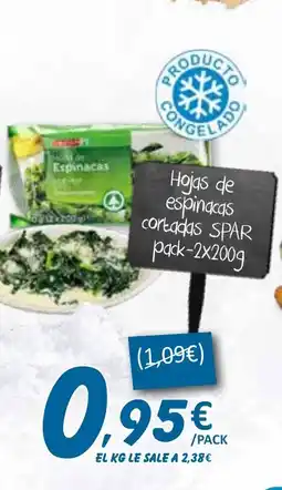SPAR SPAR Hojas de espinacas cortadas oferta