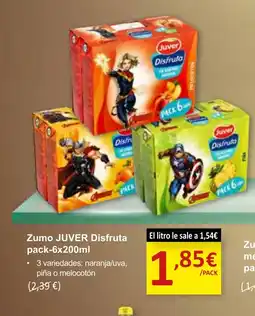 SPAR JUVER Zumo Disfruta oferta