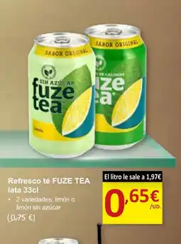 SPAR FUZE TEA Refresco té oferta