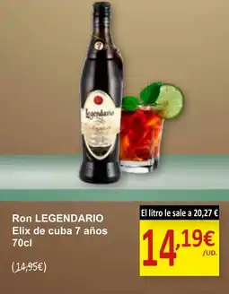 SPAR LEGENDARIO Ron Elix de cuba 7 años oferta