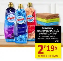SPAR DISICLIN Suavizante concentrado oferta
