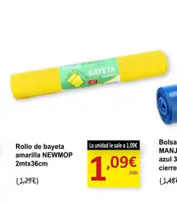 SPAR NEWMOP Rollo de bayeta amarilla oferta