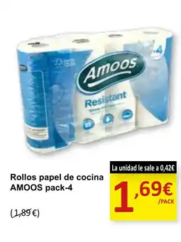 SPAR AMOOS Rollos papel de cocina oferta