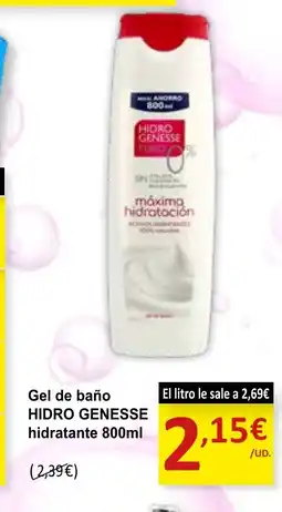 SPAR HIDRO GENESSE Gel de baño hidratante oferta