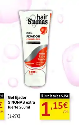 SPAR S'NONAS Gel fijador extra fuerte oferta