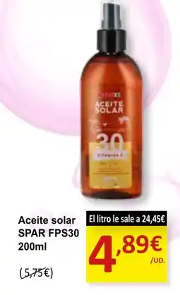 SPAR SPAR Aceite solar oferta