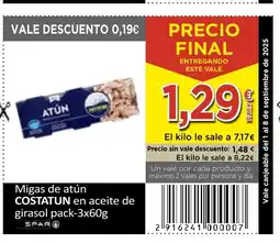 SPAR COSTATUN Migas de atún oferta