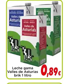 Proxi Leche gama Valles de Asturias oferta