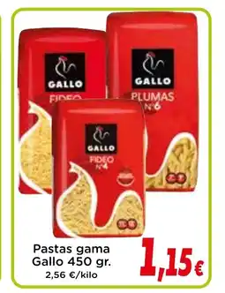 Proxi GALLO Pastas gama oferta