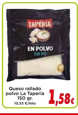 Proxi LA TAPERIA Queso rallado polvo oferta
