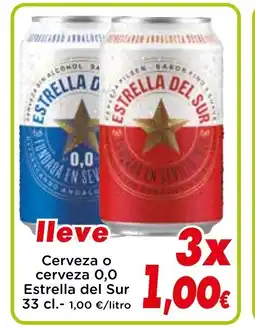 Proxi ESTRELLA DEL SUR Cerveza o cerveza 0,0 oferta