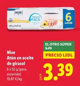 Lidl NIXE Atún en aceite de girasol oferta