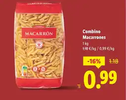 Lidl COMBINO Macarrones oferta