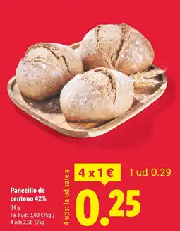 Lidl Panecillo de centeno 42% oferta
