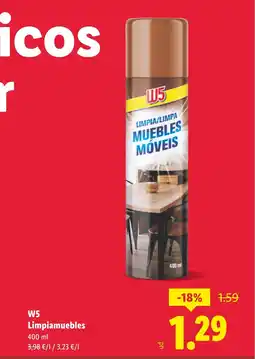 Lidl W5 Limpiamuebles oferta