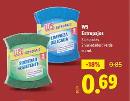 Lidl W5 Estropajos oferta
